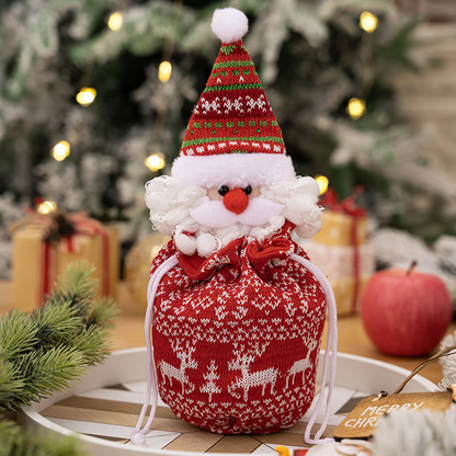 🎁Christmas sale 40% off🎁Christmas Knitted Doll Gift Bags