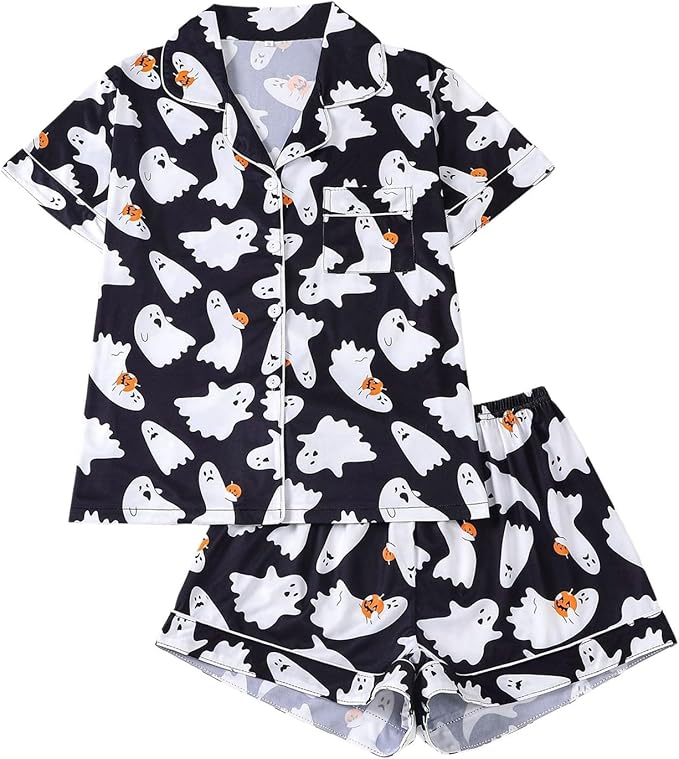 👻Halloween Sale 40% Off👻Pyjamas Women's  Short Sleeve Shorts