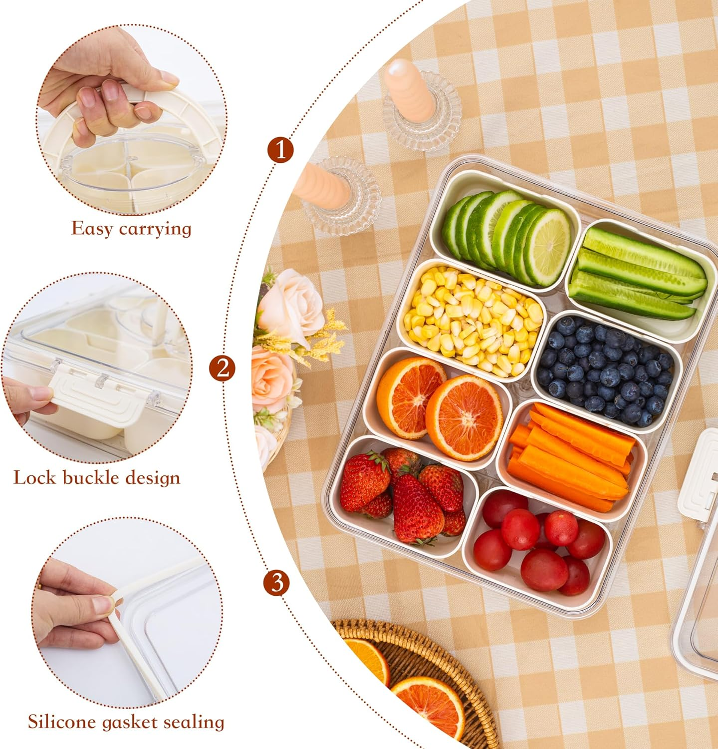 ✨Today's Special 30% Off✨Divided Snack Serving Tray