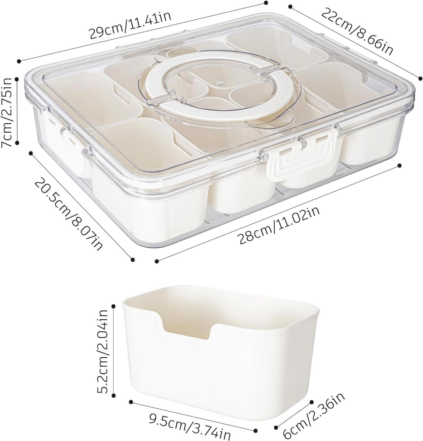 ✨Today's Special 30% Off✨Divided Snack Serving Tray