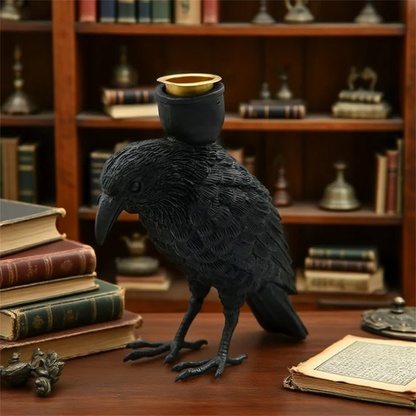 👻Halloween Sale 40% Off👻Gothic Raven Candle Holder